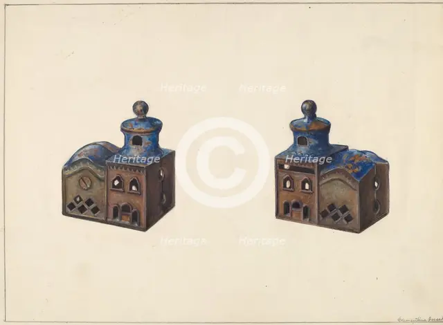 Russian Church Coin Bank, c. 1938. Creator: Clementine Fossek.