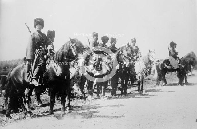 Russian Cossacks, between c1914 and c1915. Creator: Bain News Service.