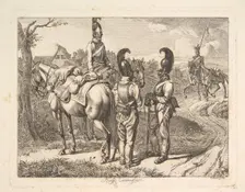 Russian Cuirassiers, 1816. Creator: Johann Christian Erhard