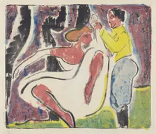 Russian Dancers, 1909. Creator: Ernst Kirchner