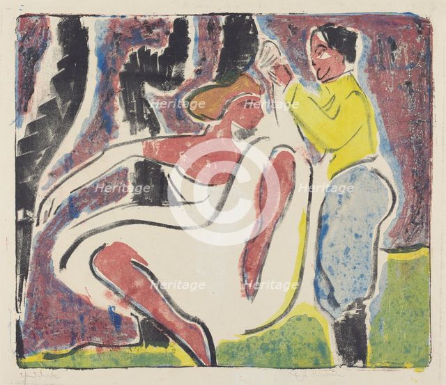 Russian Dancers, 1909. Creator: Ernst Kirchner.
