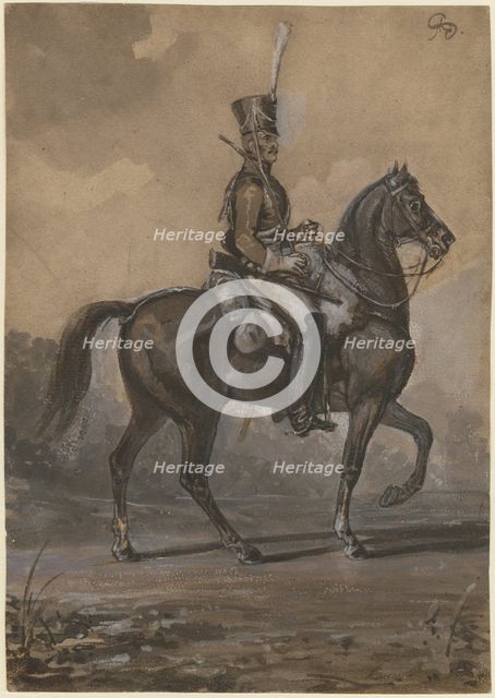 Russian dragoon, 1820. Artist: Sauerweid, Alexander Ivanovich (1783-1844)