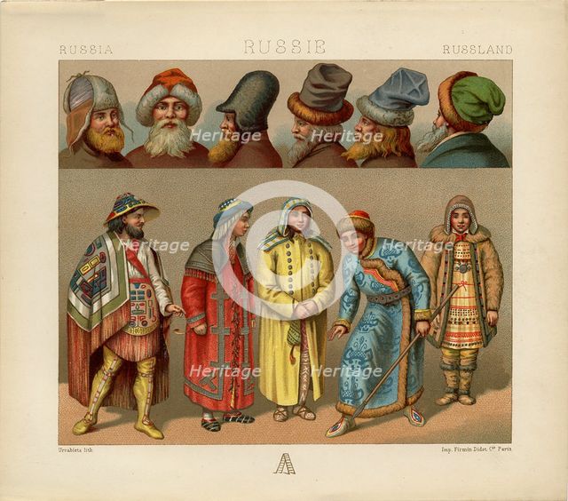 Russian Dress, 1880. Artist: Urrabieta Vierge, Daniel (1851-1904)