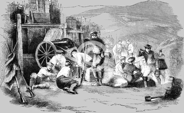 'Russian encampment in the Caucasus', 1854. Creator: Unknown.