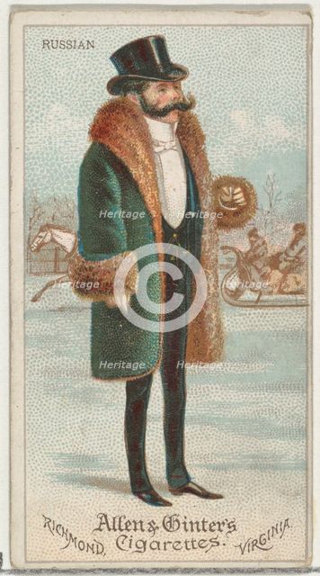 Russian, from World's Dudes series (N31) for Allen & Ginter Cigarettes, 1888. Creator: Allen & Ginter.