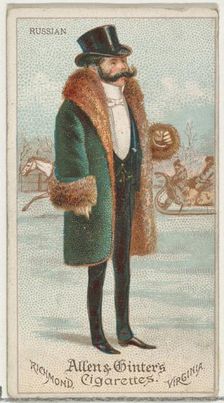 Russian, from World's Dudes series (N31) for Allen & Ginter Cigarettes, 1888. Creator: Allen & Ginter