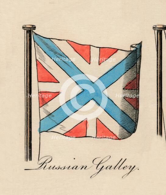 'Russian Galley', 1838. Artist: Unknown.