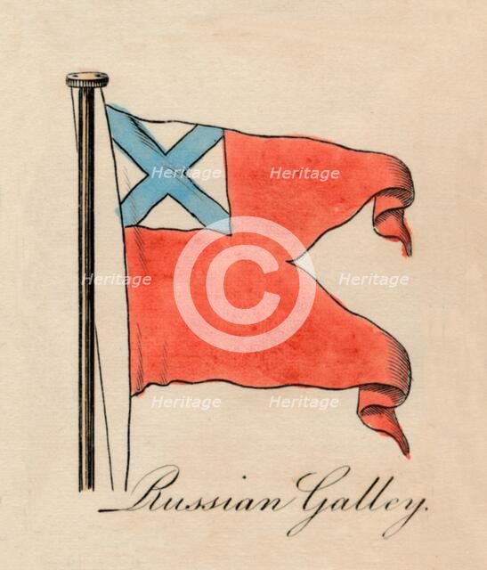 'Russian Galley', 1838. Artist: Unknown.