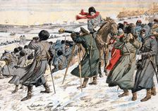 Russian General Kouropatkine giving order to retreat, Russo-Japanese War, 1904