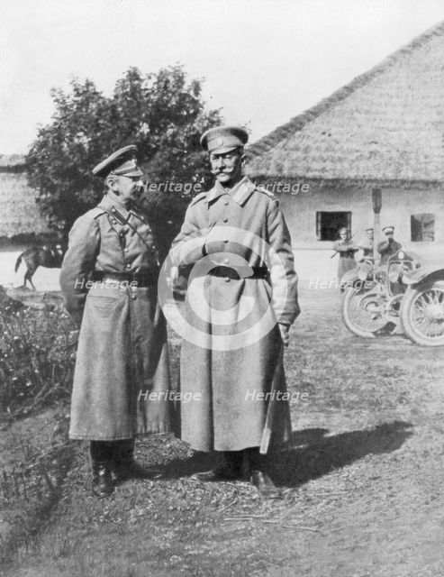 Russian Generals Gurko and Brusilov, 1917. Artist: Unknown