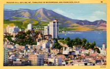 Russian Hill skyline, San Francisco, California, USA, 1932