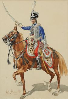 Russian Hussar Raising his Sabre
