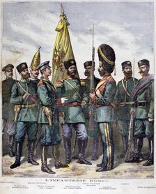 Russian infantry, 1892. Artist: Henri Meyer