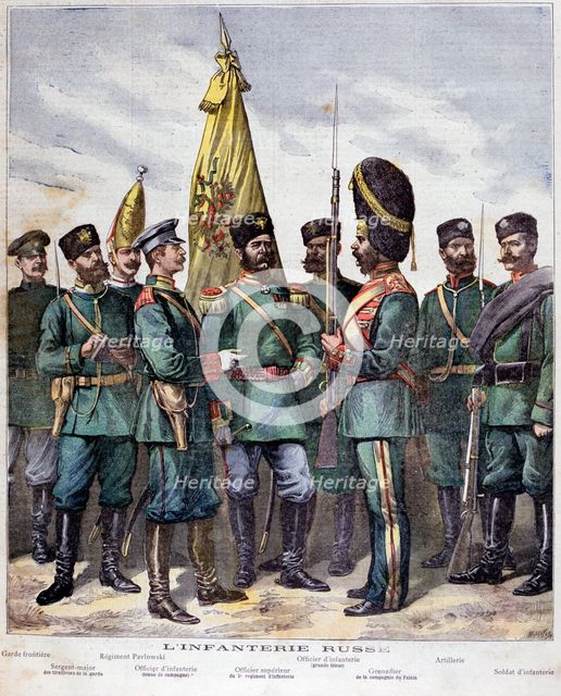 Russian infantry, 1892. Artist: Henri Meyer