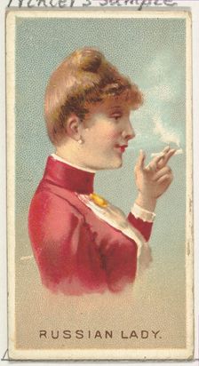 Russian Lady, from World's Smokers series (N33) for Allen & Ginter Cigarettes, 1888. Creator: Allen & Ginter