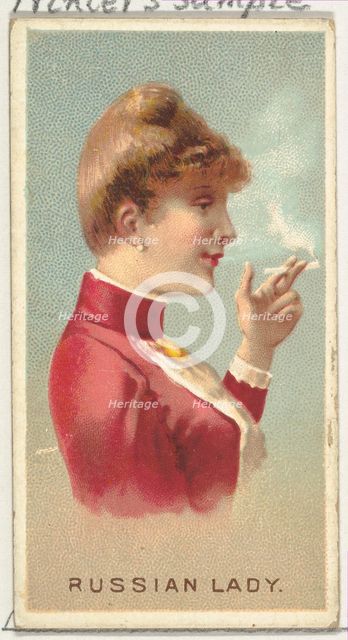 Russian Lady, from World's Smokers series (N33) for Allen & Ginter Cigarettes, 1888. Creator: Allen & Ginter.