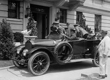 Russian Mission To U.S. - Mission Arriving at Embassy, July 1917. Creator: Harris & Ewing