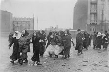Russian nurses going to funeral, between 1914 and c1915. Creator: Bain News Service