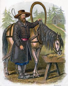 Russian Peasant 1809.Artist: W Dickes