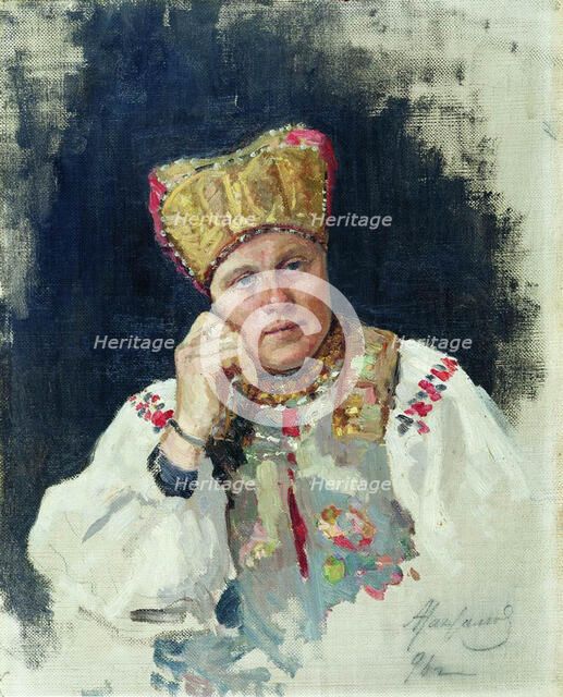 Russian peasant, 1896. Artist: Maximov, Vasili Maximovich (1844-1911)