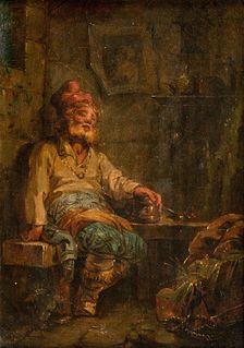 Russian peasant resting, 1760s