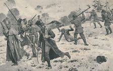 Russian Peasants Attacking French Stragglers 1812, (1896)