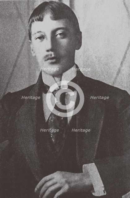 Russian poet Nikolay Gumilyov (1886-1921). Artist: Anonymous  