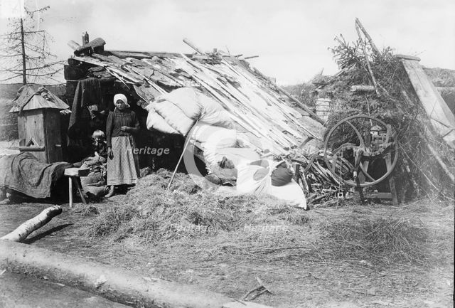 Russian Poles in war zone, between c1914 and c1915. Creator: Bain News Service.