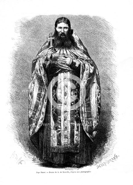 Russian pope, 1886. Artist: Hildibrand