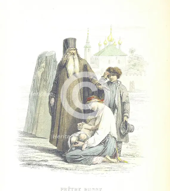 Russian priest, 1855. Creator: Boyer.