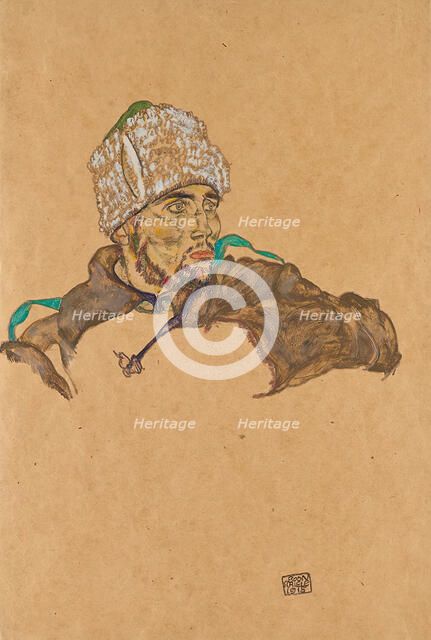 Russian prisoner of war, 1915. Creator: Egon Schiele.