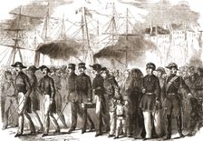 Russian Prisoners: Arrival of the Russian General Bodisco and his Family at Havre 1854. Creator: Unknown
