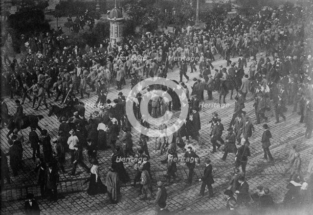 Russian prisoners in Lemberg, 1915. Creator: Bain News Service.