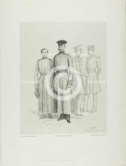 Russian Prisoners of Bomarsud, 1854. Creator: Auguste Raffet.