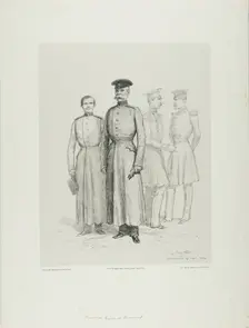 Russian Prisoners of Bomarsud, 1854. Creator: Auguste Raffet