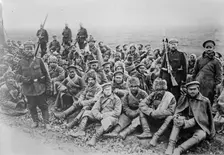 Russian prisoners, Russians, Tartars, Kirgises [i.e., Kyrgyz] etc., between 1914 and c1915. Creator: Bain News Service