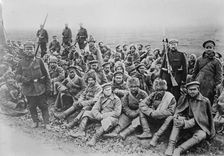 Russian prisoners, Russians, Tartars, Kirgises [i.e., Kyrgyz] etc., between 1914 and c1915. Creator: Bain News Service