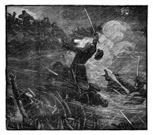 Russian repulse at Silistria, 19th century, (1888)