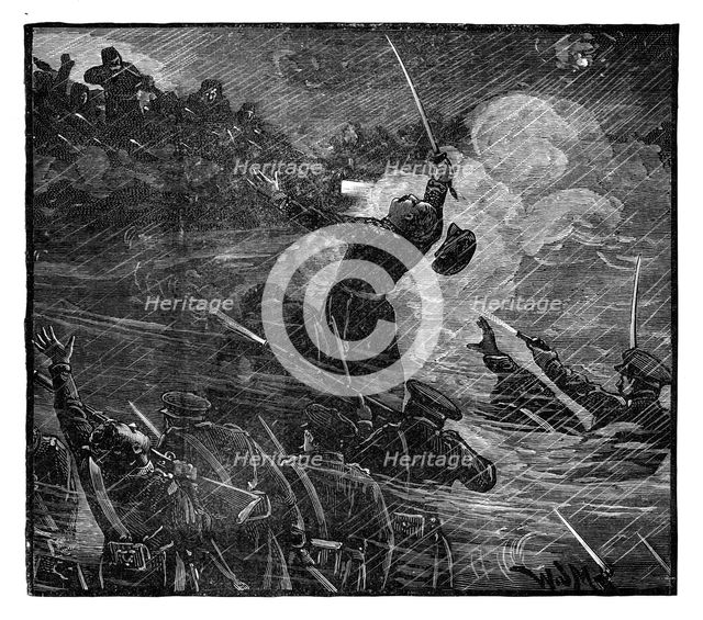 Russian repulse at Silistria, 19th century, (1888). Artist: Unknown