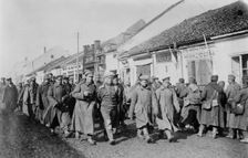 Russian & Servian [i.e., Serbian] prisoners in Servian village, between c1915 and c1920. Creator: Bain News Service