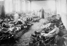 Russian Service in Suwalki Hospital, between 1914 and c1915. Creator: Bain News Service