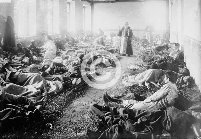 Russian Service in Suwalki Hospital, between 1914 and c1915. Creator: Bain News Service.