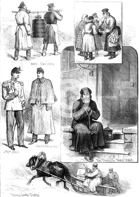Russian Sketches, 1880. Creator: Unknown.