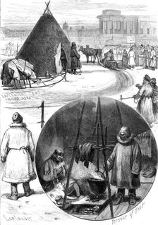 Russian Sketches: Laplanders on the Neva, St. Petersburg, 1880. Creator: Unknown