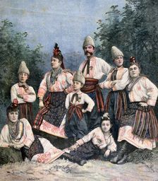 Russian singers, 1891. Creator: Henri Meyer