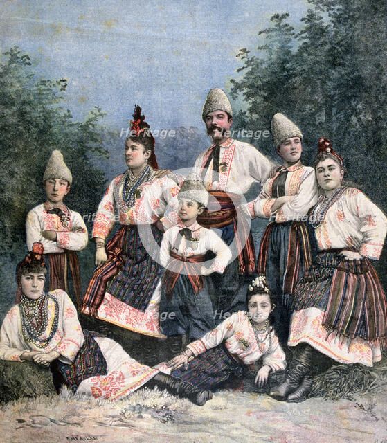 Russian singers, 1891. Creator: Henri Meyer.