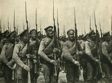 Russian soldiers, First World War, 1914, (c1920). Creator: Unknown