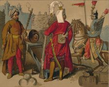Russian Strelitzi and Turkish Guards of the 17th Century - Artilleryman, Janissary, Spahioglan c1