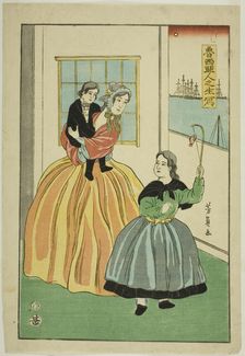 Russians Drawn from Life (Oroshiajin no sho utsushi), 1861. Creator: Yoshikazu