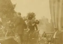 Russians leaving Portsmouth, 1905. Creator: Nathan Lazarnick
